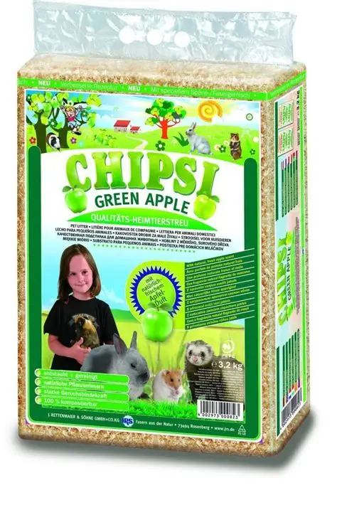 Chipsi piljevina za glodare Green apple 60 l