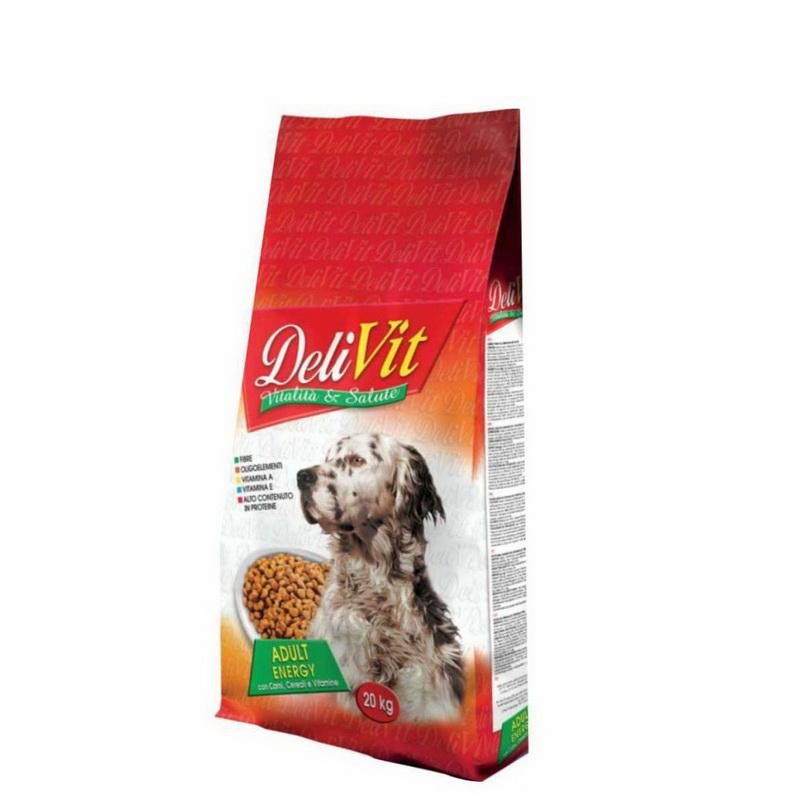 Delivit suva hrana za odrasle pse Energy, Meso, 20kg