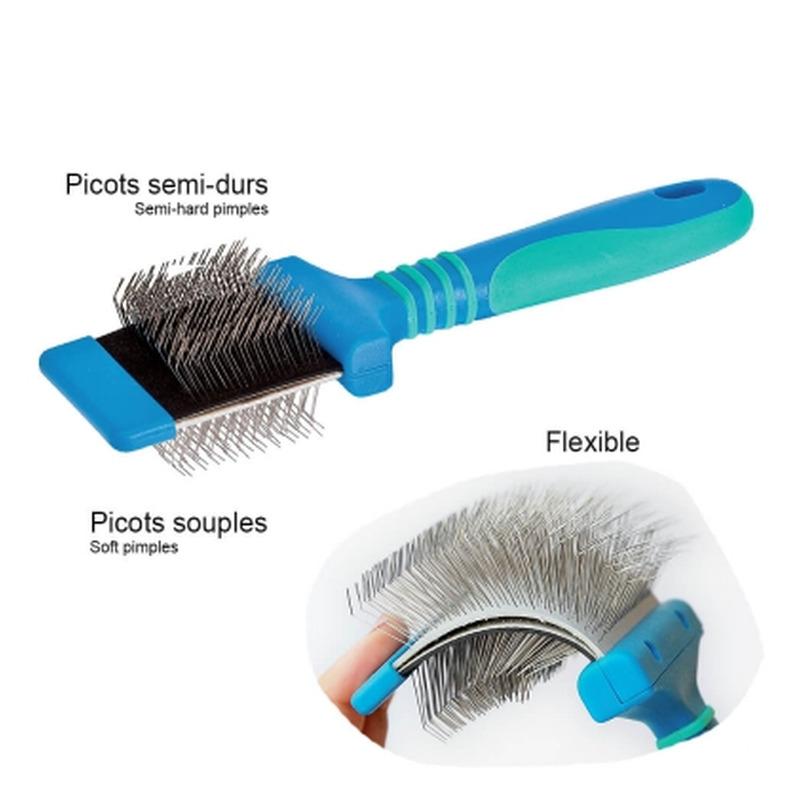 Dvostrana četka za pse, Plava