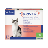 EVICTO spot on  45MG ZA MACE2.6- 7.5KG