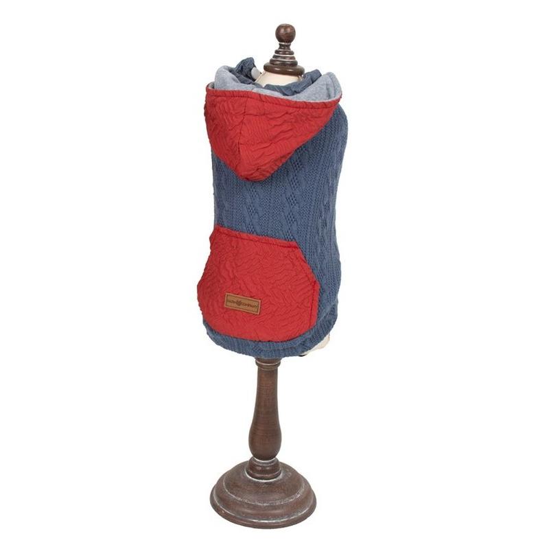 FARM COMPANY Dukserica sa kapuljačom za pse plava