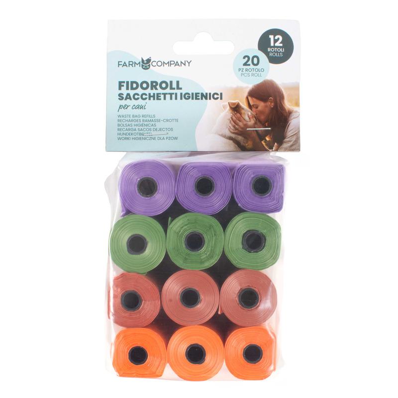 Farm Company Higijenske kese za izmet, 12x20 komada, Šarene