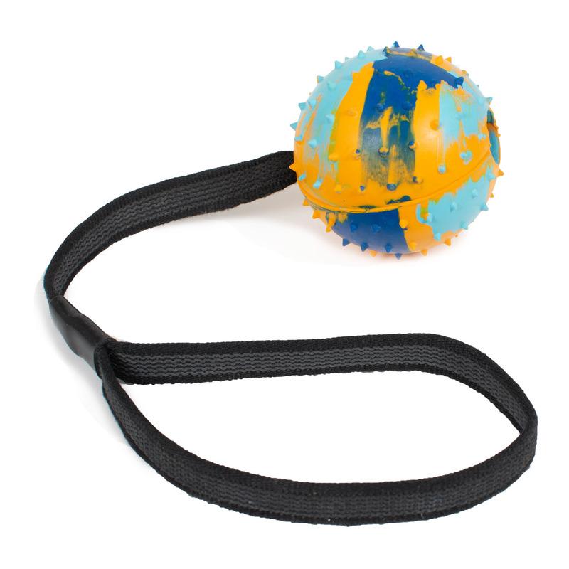 Farm Company Igračka za pse Lopta sa kanapom 7. 5 cm, Šarena