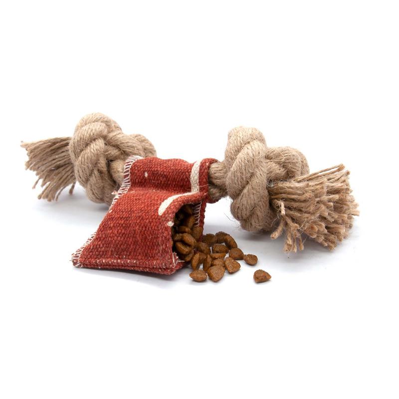 Farm Company Kanap za psa sa dva čvora i platnenom krpom, 20 cm, Bež