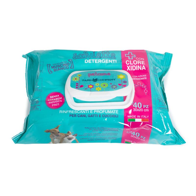 Farm Company Vlažne maramice za ljubimce sa clorexidinom, 40 komada