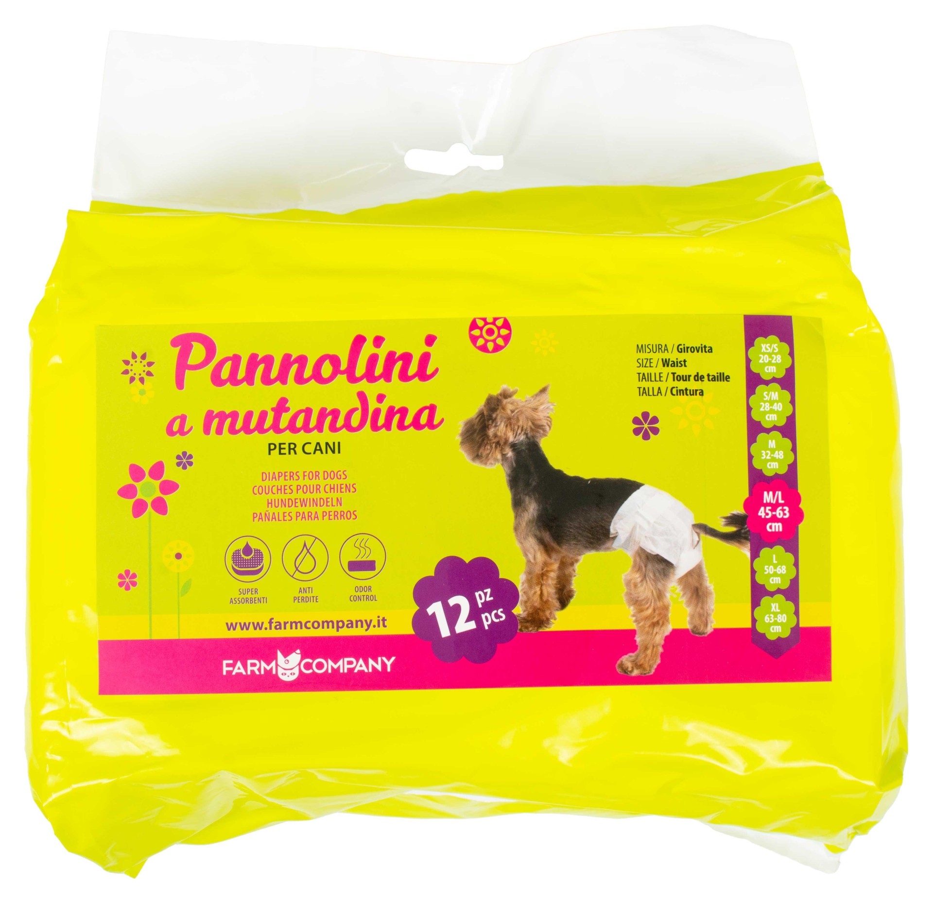 Farmcompany Pelene za pse, 45-63cm, 12 komada