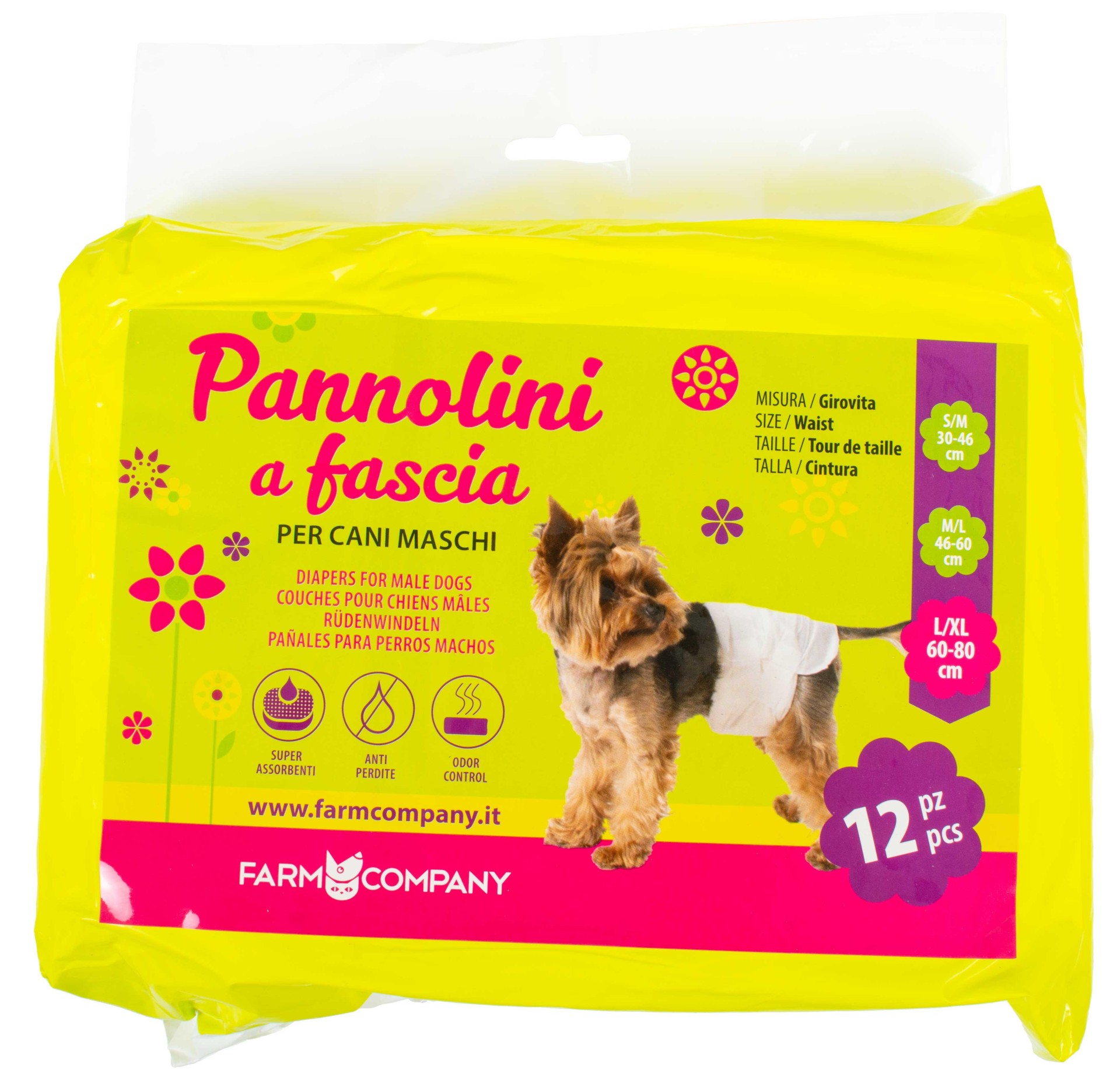 Farmcompany Pelene za pse, 60-80cm, 12 komada