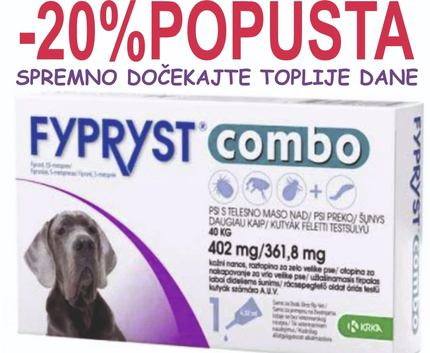 FYPRYST COMBO ZA PSE preko 40 kg telesne mase