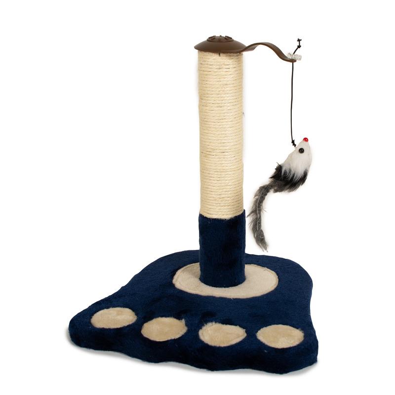 Grebalica za mačke, 37x36x42 cm, Bež-plava
