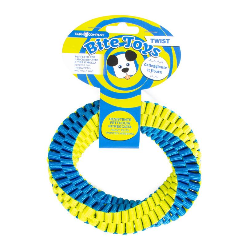 Igračka za pse Prsten za vodu 13. 5cm, Plavo - narandžasta