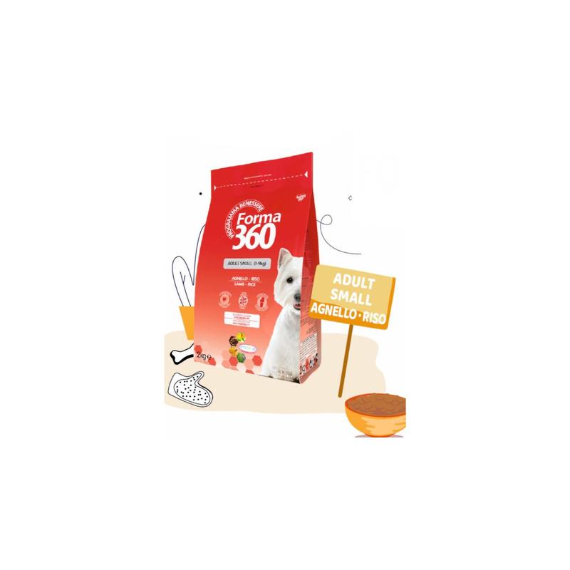 Pet360 Suva hrana za male pse Forma 360, Jagnjetina i pirinač, 2kg