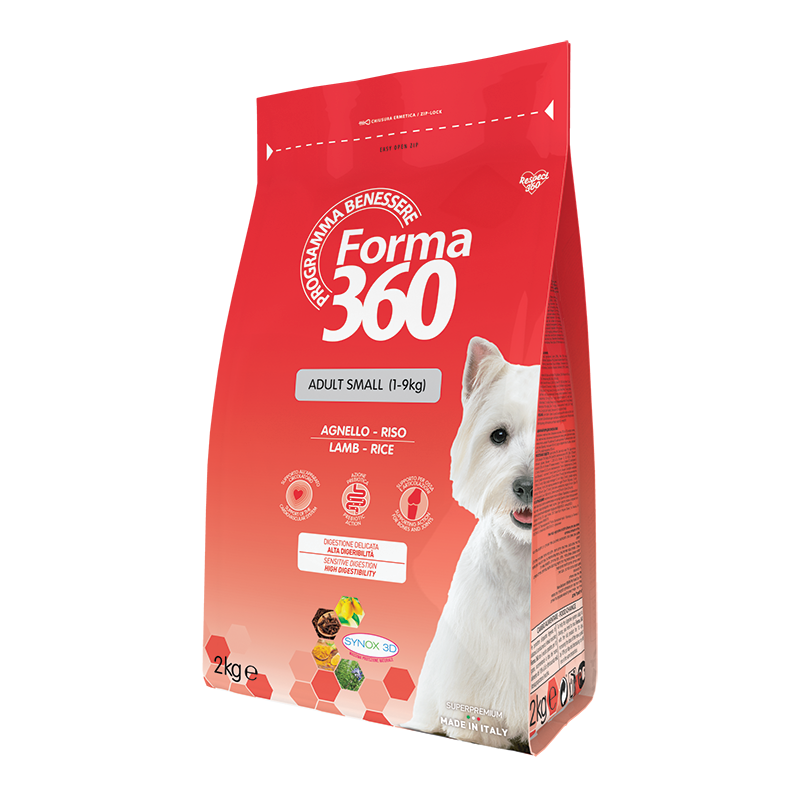 Pet360 Suva hrana za male pse Forma 360, Jagnjetina i pirinač, 2kg