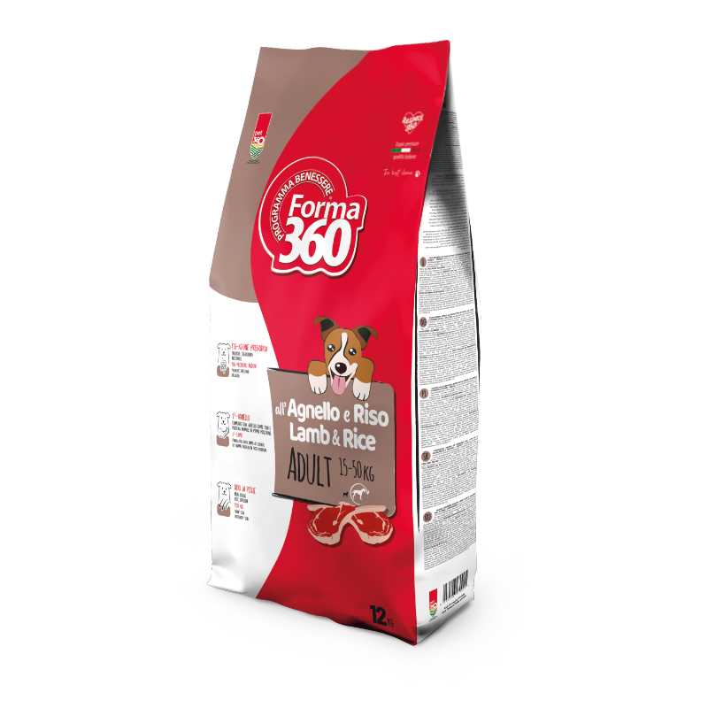 Pet360 Suva hrana za odralse pse Forma 360, Jagnjetina i pirinač, 12kg