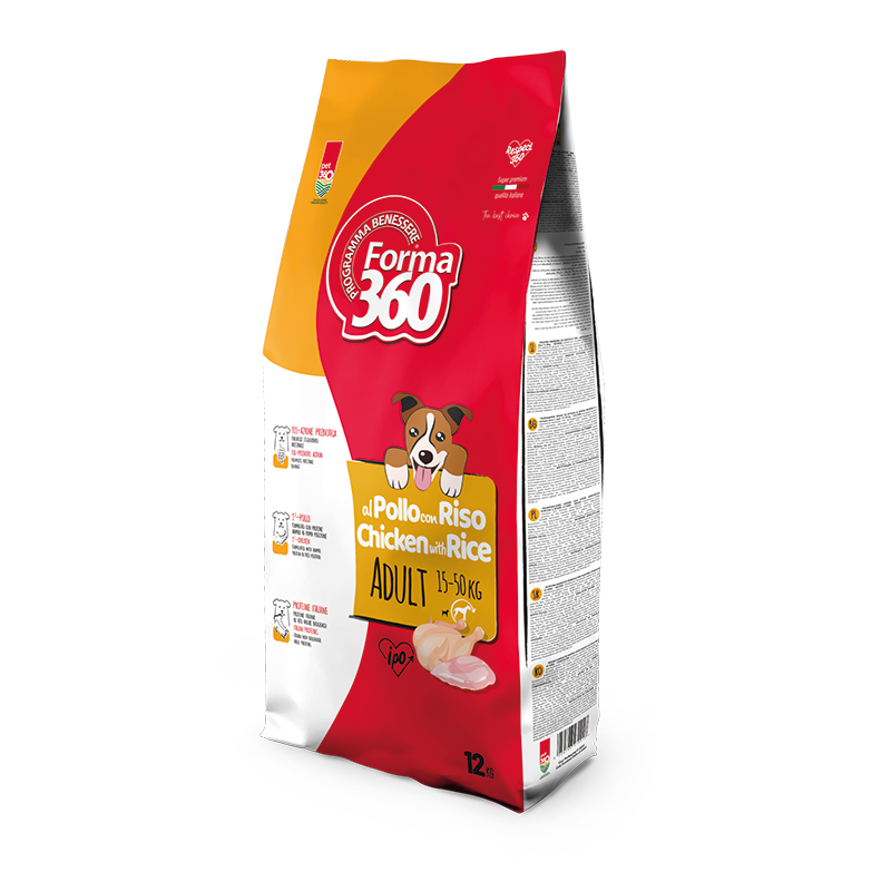 Pet360 Suva hrana za odralse pse Forma 360, Piletina i pirinač, 12kg