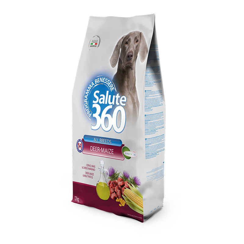 Pet360 Suva hrana za odrasle pse Salute 360, Divljač i jelen, 12kg