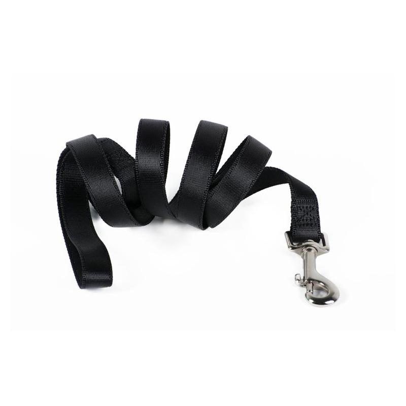 Povodac za pse L, 25x120cm, Sa metalnim karabinjerom, Crni