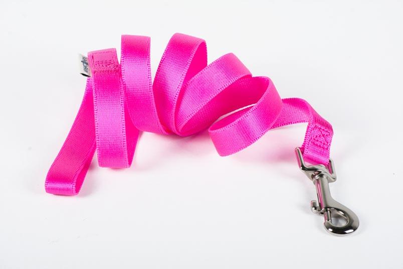 Povodac za pse L, 25x120cm, Sa metalnim karabinjerom, Roze