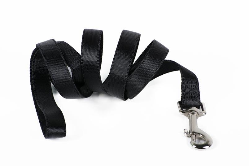 Povodac za pse S, 1. 5x120cm, Sa metalnim karabinjerom, Crni