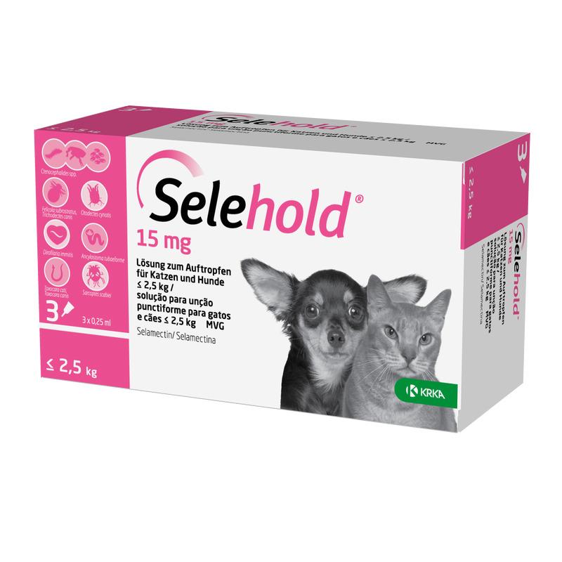 SELEHOLD  CAT15MG ZA < 2,5KG