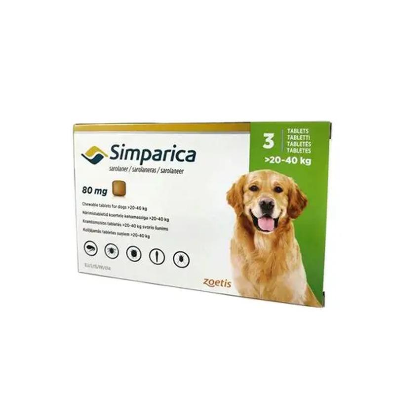 SIMPARICA DOG 80MG 20-40KG