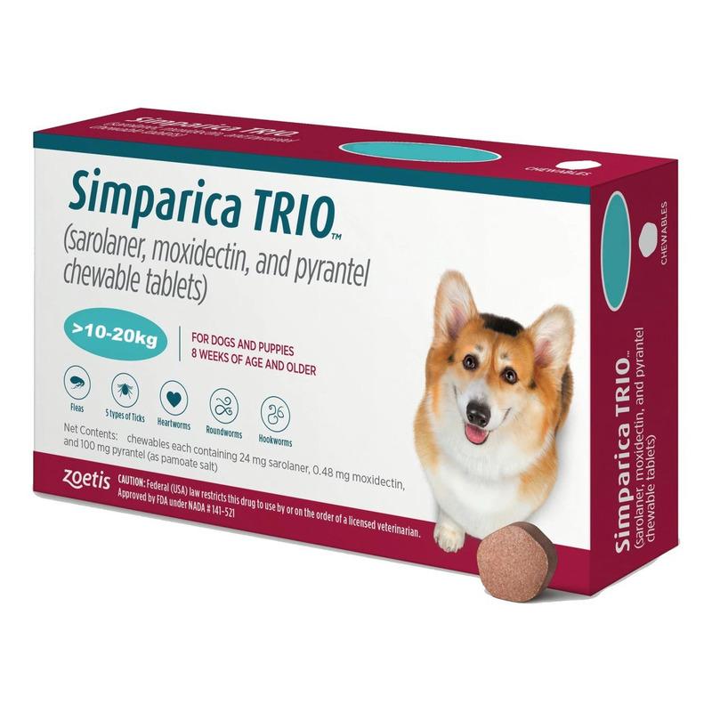 SIMPARICA DOG TRIO 10-20KG        