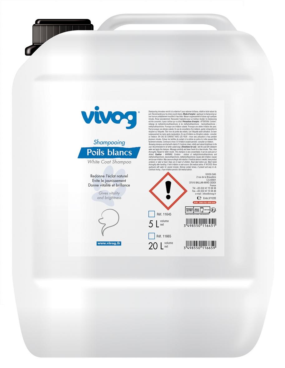 Vivog  šampon za BELU dlaku 20 litara