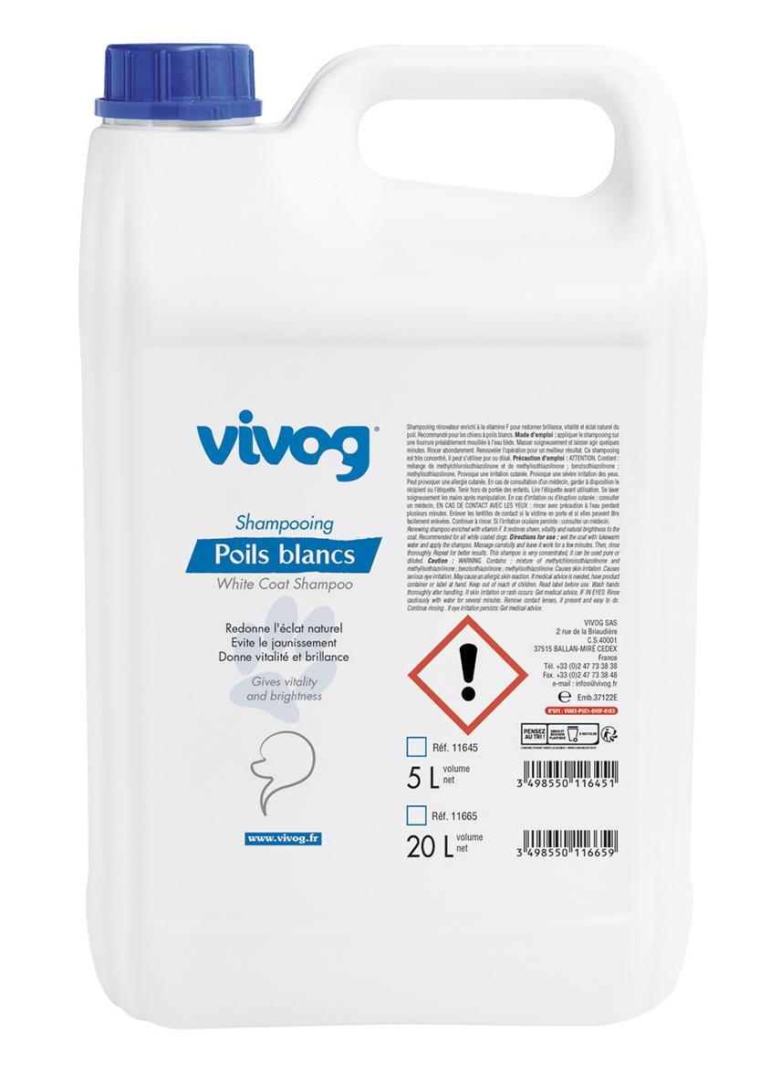 Vivog  šampon za BELU dlaku 5 litara